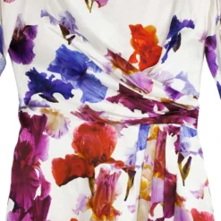 Versace Silk Printed Dress L For Women -Versace Official Website luxury women versace new clothes p27431 005