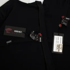 Versace Black Lounge Top And Pant Set For Women -Versace Official Website luxury women versace new clothes p32081 008