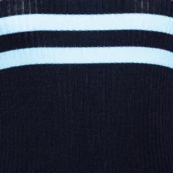 Versace Navy Blue Striped Wool Rib Knit Jumper S For Women -Versace Official Website luxury women versace new clothes p327050 001