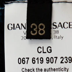 Versace Navy Blue Striped Wool Rib Knit Jumper S For Women -Versace Official Website luxury women versace new clothes p327050 003