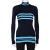 Versace Navy Blue Striped Wool Rib Knit Jumper S For Women