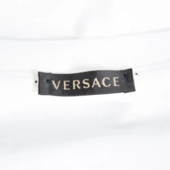 Versace White Medusa Signature Printed Cotton Crewneck T-Shirt M For Women -Versace Official Website luxury women versace new clothes p381088 004