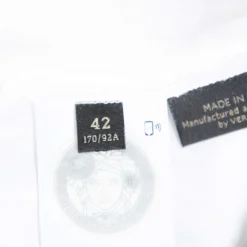 Versace White Medusa Signature Printed Cotton Crewneck T-Shirt M For Women -Versace Official Website luxury women versace new clothes p381088 005