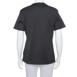 Versace Black Crystal GV Signature Embellished Cotton Crewneck T-Shirt M For Women -Versace Official Website luxury women versace new clothes p381093 001 scaled