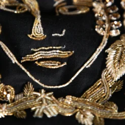 Versace Black Rhinestone Embellished Cotton Crewneck T-Shirt S For Women -Versace Official Website luxury women versace new clothes p381096 005 scaled