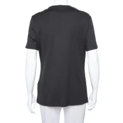 Versace Black Rhinestone Embellished Cotton Crewneck T-Shirt S For Women -Versace Official Website luxury women versace new clothes p381096 008 scaled