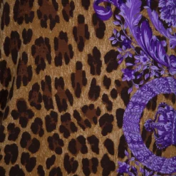 Versace Leopard Print Tunic Top S For Women -Versace Official Website luxury women versace new clothes p54201 0008