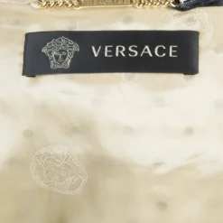 Versace Beige Eyelet Studded Leather Jacket S For Women -Versace Official Website luxury women versace new clothes p57525 009