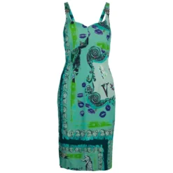Versace Collection Multicolor Print Sleeveless Dress M For Women