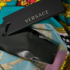 Versace Multicolor Voyage Barocco Print Stretch Jersey Leggings S For Women -Versace Official Website luxury women versace new clothes p667847 004