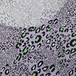 Versace Purple Leopard Print Crepe Crop Top S For Women -Versace Official Website luxury women versace new clothes p690299 1660725269 007