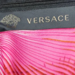 Versace Black Crepe Power Shoulder Mini Dress L For Women -Versace Official Website luxury women versace new clothes p690316 008