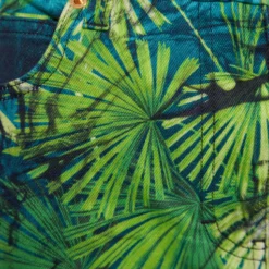 Versace Green Jungle Print Denim Mini Skirt M For Women -Versace Official Website luxury women versace new clothes p690323 002