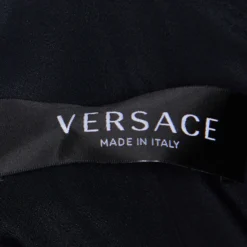 Versace Grey Snake Print Crepe Flared Mini Dress M For Women -Versace Official Website luxury women versace new clothes p690585 001