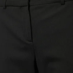 Versace Black Stretch Wool Tailored Trousers M For Women -Versace Official Website luxury women versace new clothes p690616 002