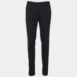 Versace Black Stretch Wool Tailored Trousers M For Women