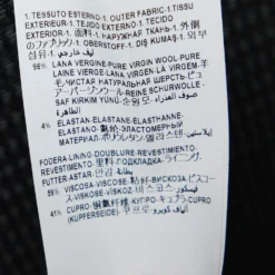 Versace Black Stretch Wool Tailored Trousers S For Women -Versace Official Website luxury women versace new clothes p690636 007