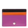 Versace Multicolor Leather Card Case For Women