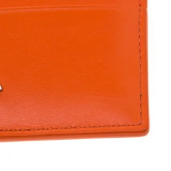 Versace Orange Leather Card Case For Women -Versace Official Website luxury women versace new handbags p180567 008
