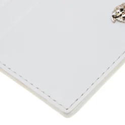 Versace White Leather Card Case For Women -Versace Official Website luxury women versace new handbags p180568 008