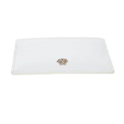 Versace White Leather Card Case For Women -Versace Official Website luxury women versace new handbags p180568 009