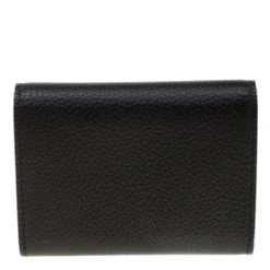 Versace Black Leather Card Case Wallet For Women -Versace Official Website luxury women versace new handbags p180570 004