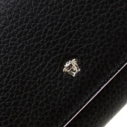 Versace Black Leather Card Case Wallet For Women -Versace Official Website luxury women versace new handbags p180570 007