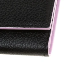 Versace Black Leather Card Case Wallet For Women -Versace Official Website luxury women versace new handbags p180570 008