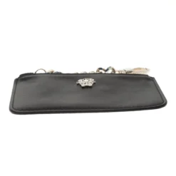 Versace Black Leather Coin Purse For Women -Versace Official Website luxury women versace new handbags p180571 005
