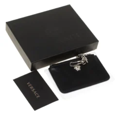 Versace Black Leather Coin Purse For Women -Versace Official Website luxury women versace new handbags p180571 010