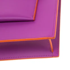 Versace Purple Leather Wristlet Clutch For Women -Versace Official Website luxury women versace new handbags p180579 010