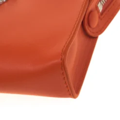 Versace Orange Leather Medusa Pochette For Women -Versace Official Website luxury women versace new handbags p180580 009