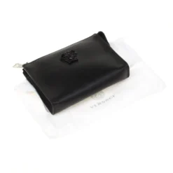 Versace Black Leather Medusa Pochette For Women -Versace Official Website luxury women versace new handbags p180581 004
