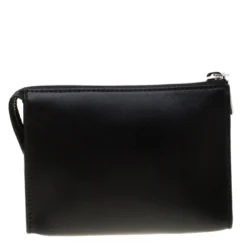 Versace Black Leather Medusa Pochette For Women -Versace Official Website luxury women versace new handbags p180581 005
