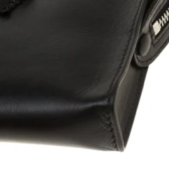 Versace Black Leather Medusa Pochette For Women -Versace Official Website luxury women versace new handbags p180581 009