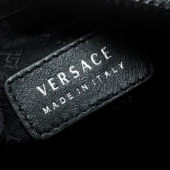 Versace Black Nylon Medusa Pochette For Women -Versace Official Website luxury women versace new handbags p192874 001