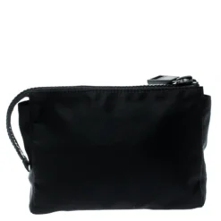 Versace Black Nylon Medusa Pochette For Women -Versace Official Website luxury women versace new handbags p192874 006