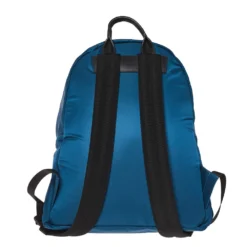 Versace Blue Nylon And Leather Medusa Pallazo Backpack For Women -Versace Official Website luxury women versace new handbags p360115 005