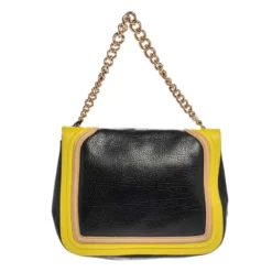 Versace Tricolor Leather Medusa Chain Flap Shoulder Bag For Women -Versace Official Website luxury women versace new handbags p377561 010