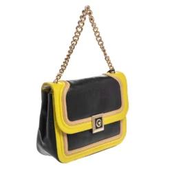 Versace Tricolor Leather Medusa Chain Flap Shoulder Bag For Women -Versace Official Website luxury women versace new handbags p377561 013