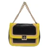 Versace Tricolor Leather Medusa Chain Flap Shoulder Bag For Women