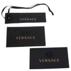 Versace Black/Yellow Baroque Print Leather Icon Shoulder Bag For Women -Versace Official Website luxury women versace new handbags p537199 011