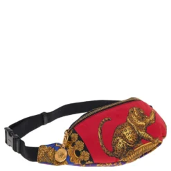Versace Multicolor Printed Nylon Belt Bag For Women -Versace Official Website luxury women versace new handbags p567563 006