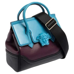 Versace Tri Color Leather Palazzo Empire Tote For Women -Versace Official Website luxury women versace new handbags p574662 005