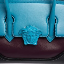Versace Tri Color Leather Palazzo Empire Tote For Women -Versace Official Website luxury women versace new handbags p574662 014