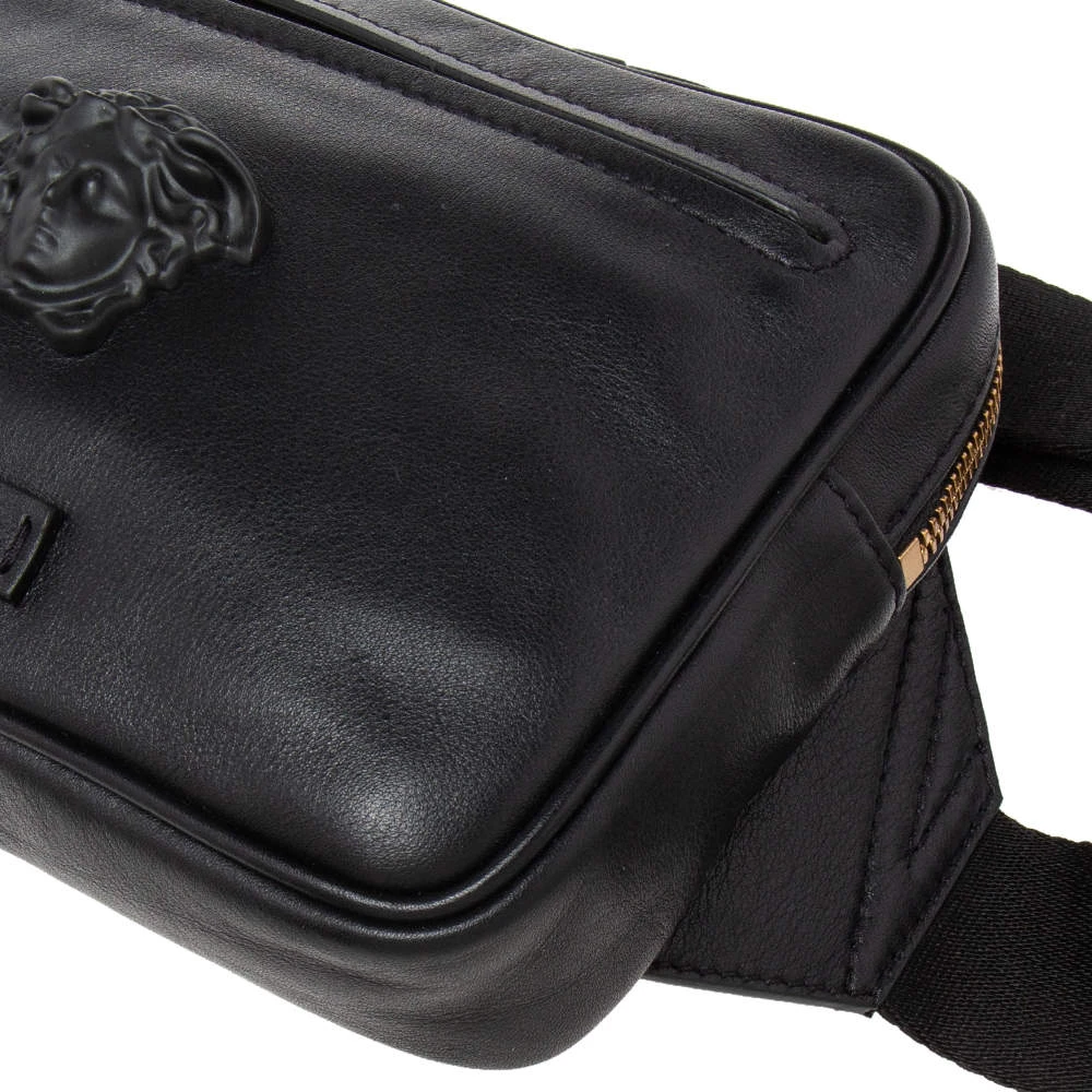 Versace Black Leather La Medusa Belt Bag For Women 11 Versace Black Leather La Medusa Belt Bag For Women - Image 11