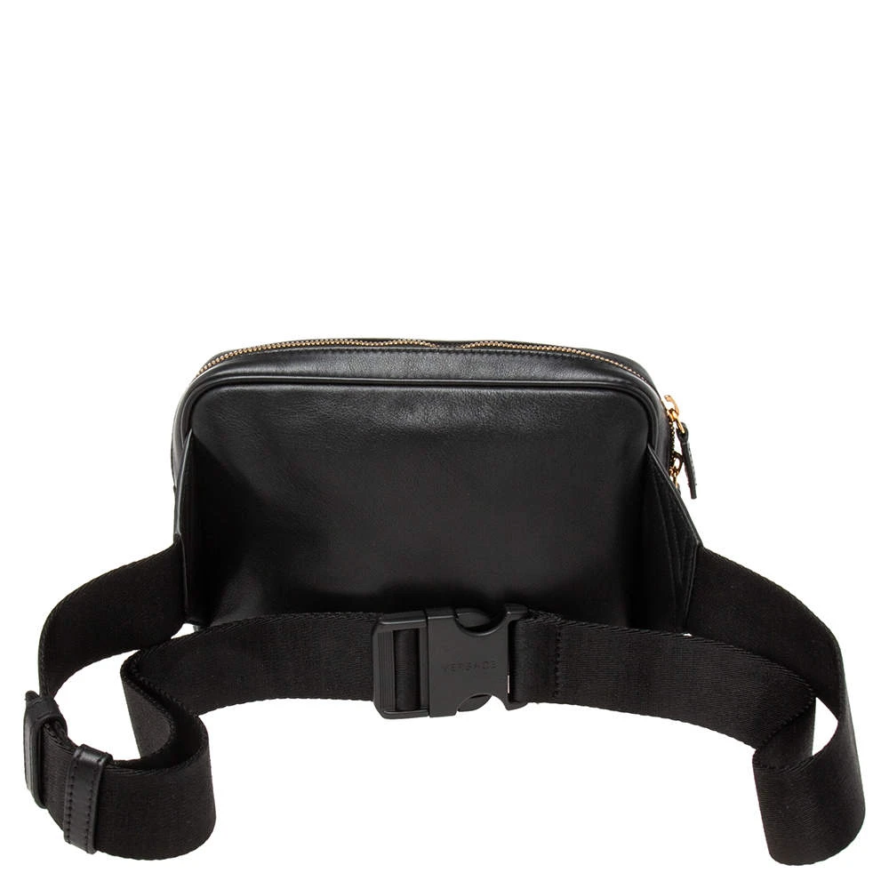 Versace Black Leather La Medusa Belt Bag For Women 4 Versace Black Leather La Medusa Belt Bag For Women - Image 4