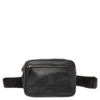 Versace Black Leather La Medusa Belt Bag For Women