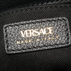 Versace Black Leather La Medusa Crossbody Bag For Women -Versace Official Website luxury women versace new handbags p648999 003