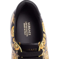Versace Yellow/Black Leather Medusa Amplified Ilus Sneakers Size 40.5 For Women 14 Versace Yellow/Black Leather Medusa Amplified Ilus Sneakers Size 40.5 For Women -Versace Official Website luxury women versace new shoes p607881 007